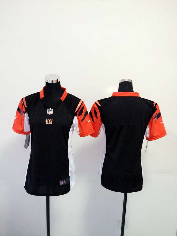 Women Cincinnati Bengals Blank Black Nike NFL Jerseys